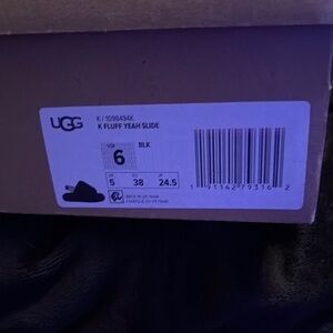 UGG Black Fluff Yeah Slide Sandals